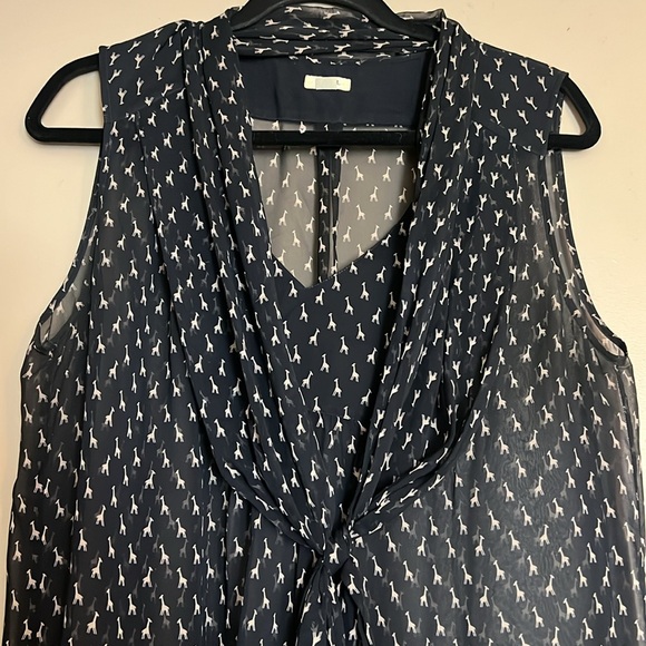 Giraffe print sheer tank - Picture 3 of 6